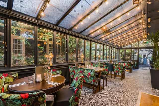 Conservatory and small private garden