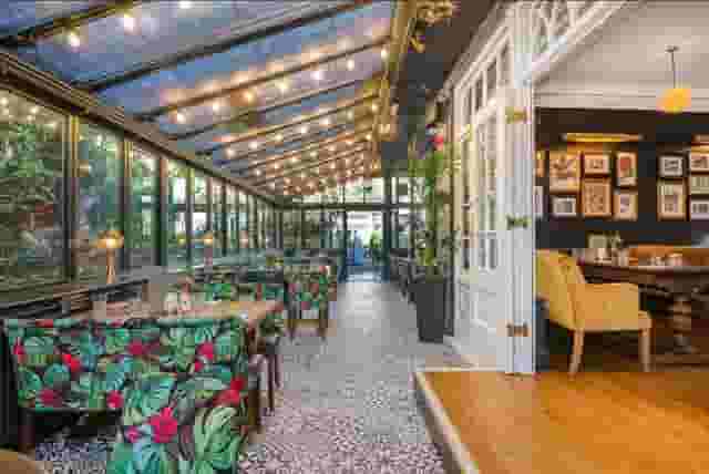 Conservatory and small private garden