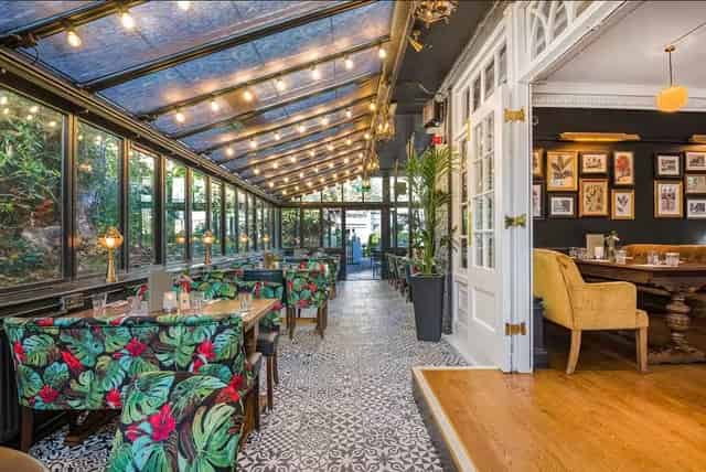 Conservatory and small private garden