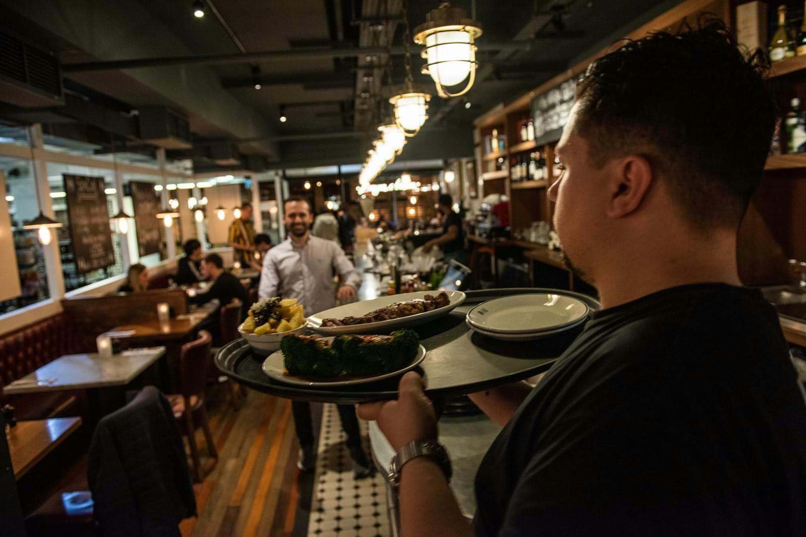 Full Venue at Zelman Meats, Knightsbridge: vibrant restaurant for networking events.