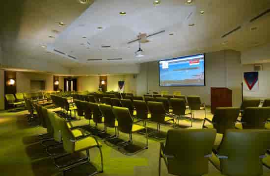 Central Hall at The View Hotel, Eastbourne: modern meeting room for conferences and workshops.