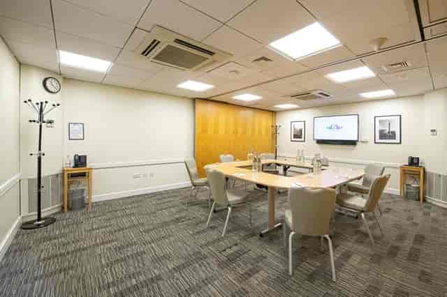 Boardroom, U-shape table, corporate meeting, event space