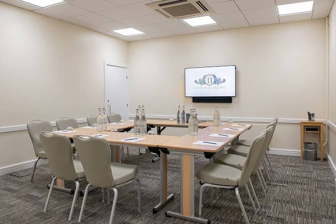 Boardroom meeting, horseshoe table, Cavendish Square event