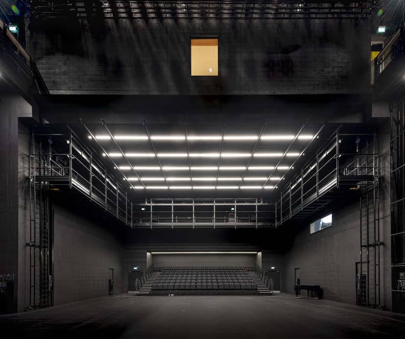 Spacious industrial event venue at English National Ballet, ideal for conferences and performances.