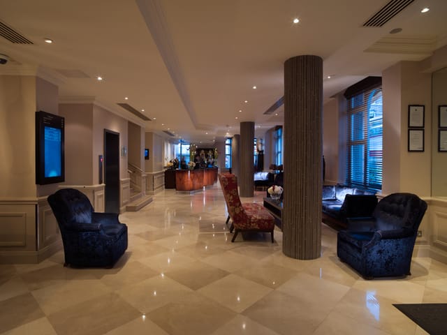 Private Room 8 at Radisson Blu London, elegant seating for networking events and meetings.