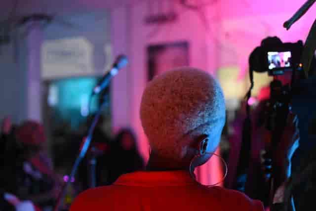 Vibrant bar space with colorful lighting for engaging events in Streatham.
