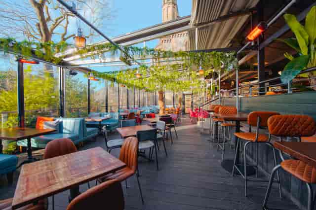 Modern event venue with natural light and greenery at The Terrace, Revolution Aberdeen.
