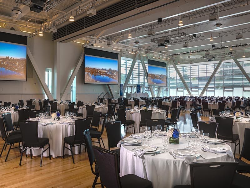 Great Hall in The Nest Vancouver, elegant venue for conferences and gala dinners.