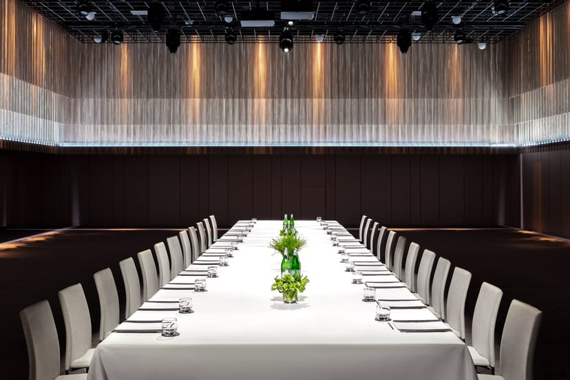 Sleek Ballroom A at The Londoner, perfect for corporate meetings and exclusive events.