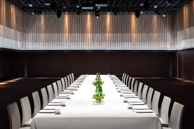 Modern Ballroom B at The Londoner, ideal for corporate meetings and exclusive events.
