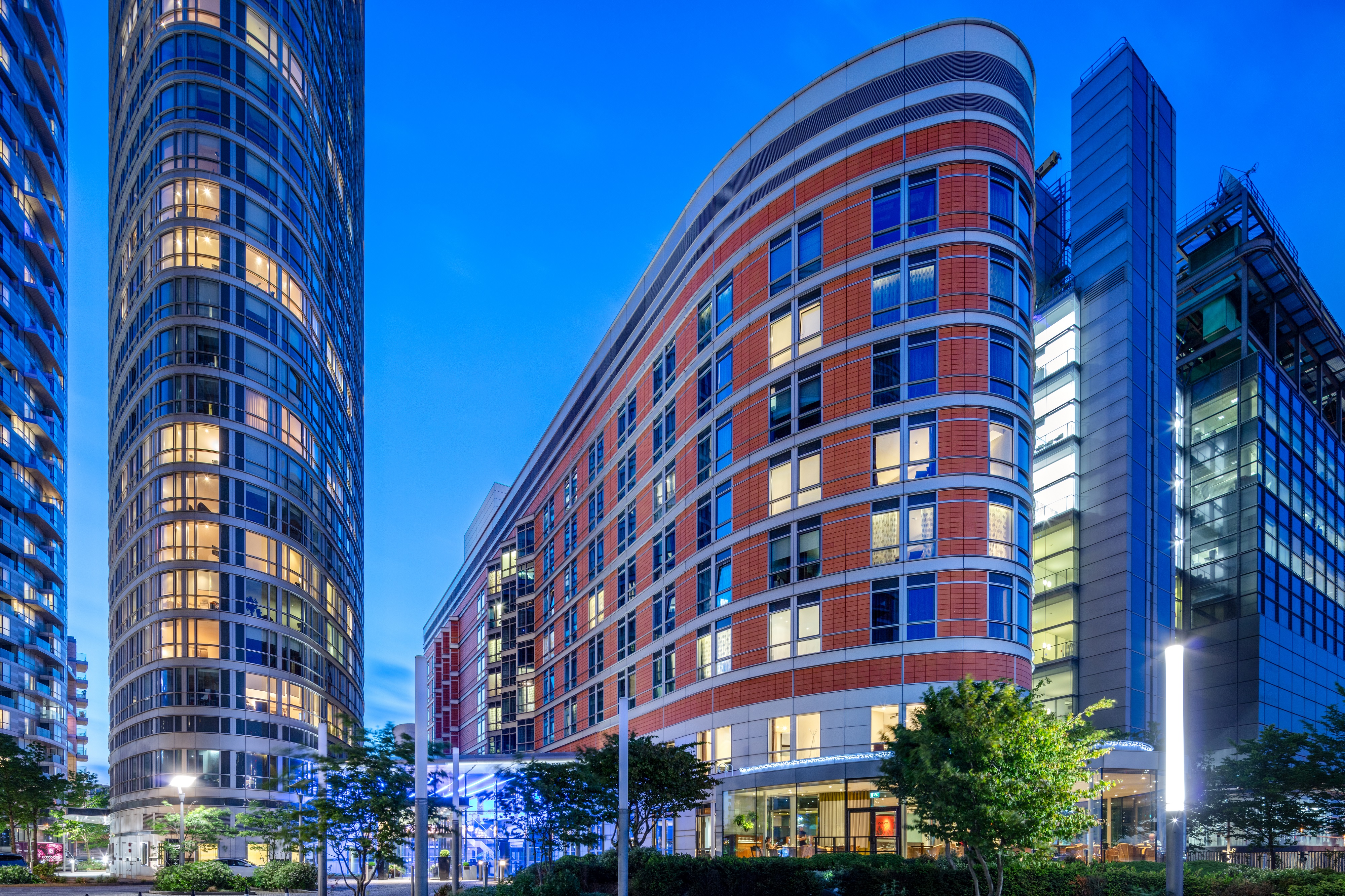 Modern event space with sleek design at Radisson Blu Edwardian, ideal for meetings. - Banner