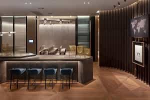 Royal Academy of Arts event space with stylish bar, ideal for networking and gatherings.