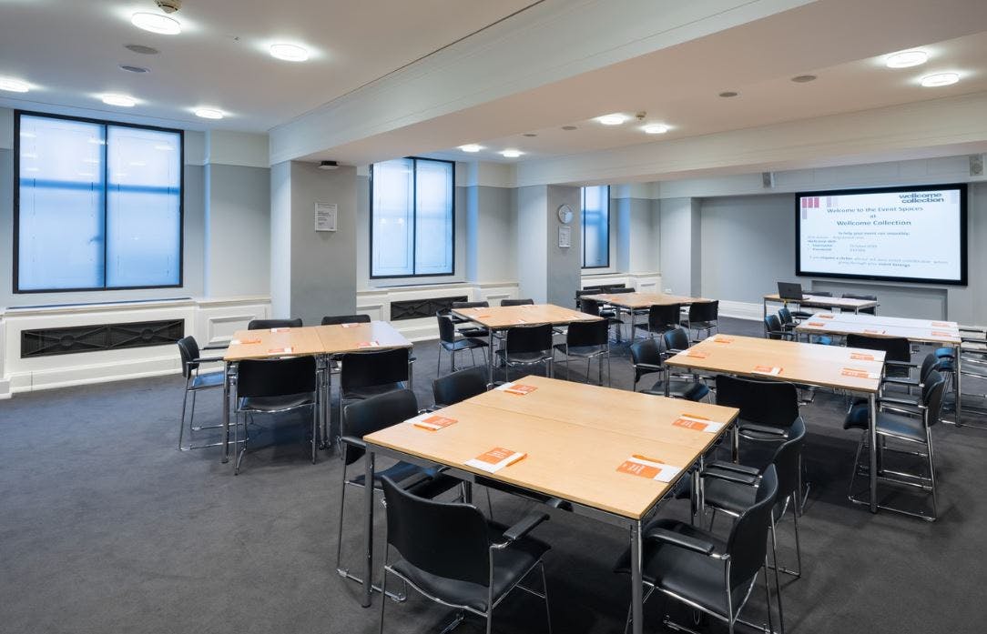 Franks Room at Wellcome Collection: bright meeting space for workshops and presentations.