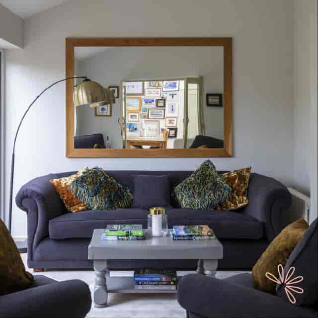 Stylish lounge at Spring Cottage, perfect for networking events and casual meetings.