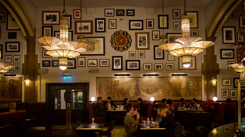 W. Kromhout and Ed Cuypers at Hard Rock Hotel Amsterdam, stylish venue for networking events.