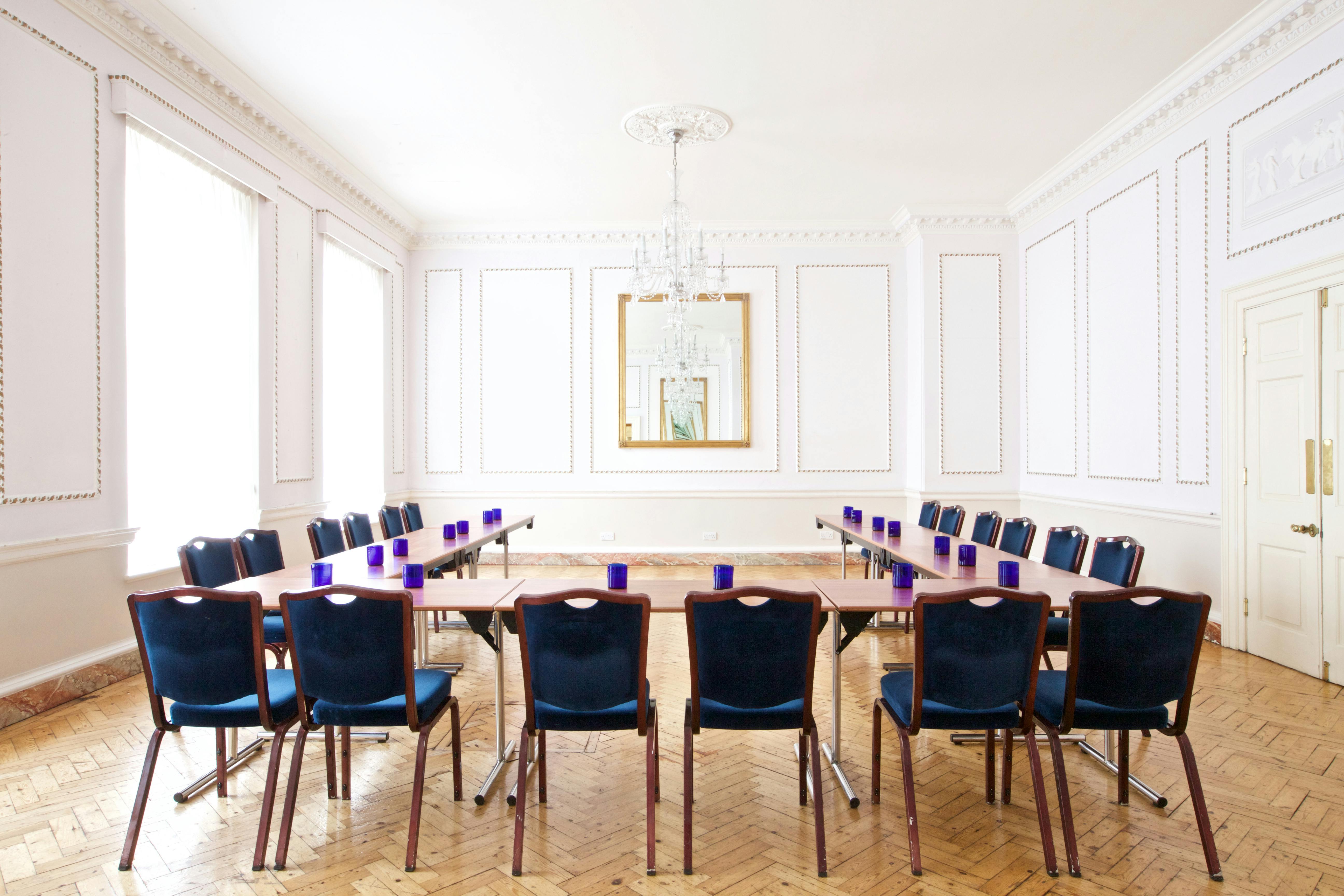 Clifton Hill House meeting room with elegant decor for professional events and gatherings.