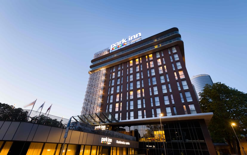 Modern Ballroom ABC at Park Inn Riga, ideal for corporate meetings and social events.
