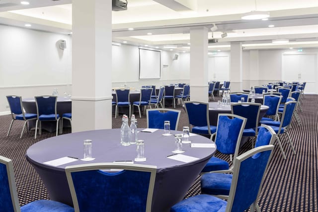 Daugava Ballroom at Radisson Blu: professional meeting space for workshops and conferences.