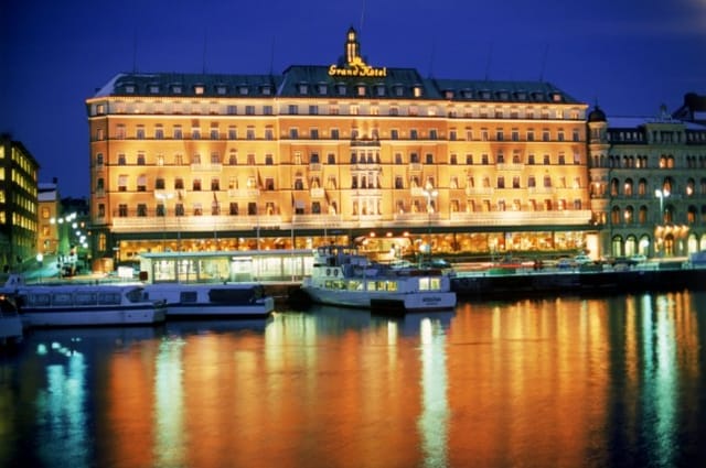 Vinterträdgården at Grand Hôtel Stockholm, elegant waterfront venue for upscale events.