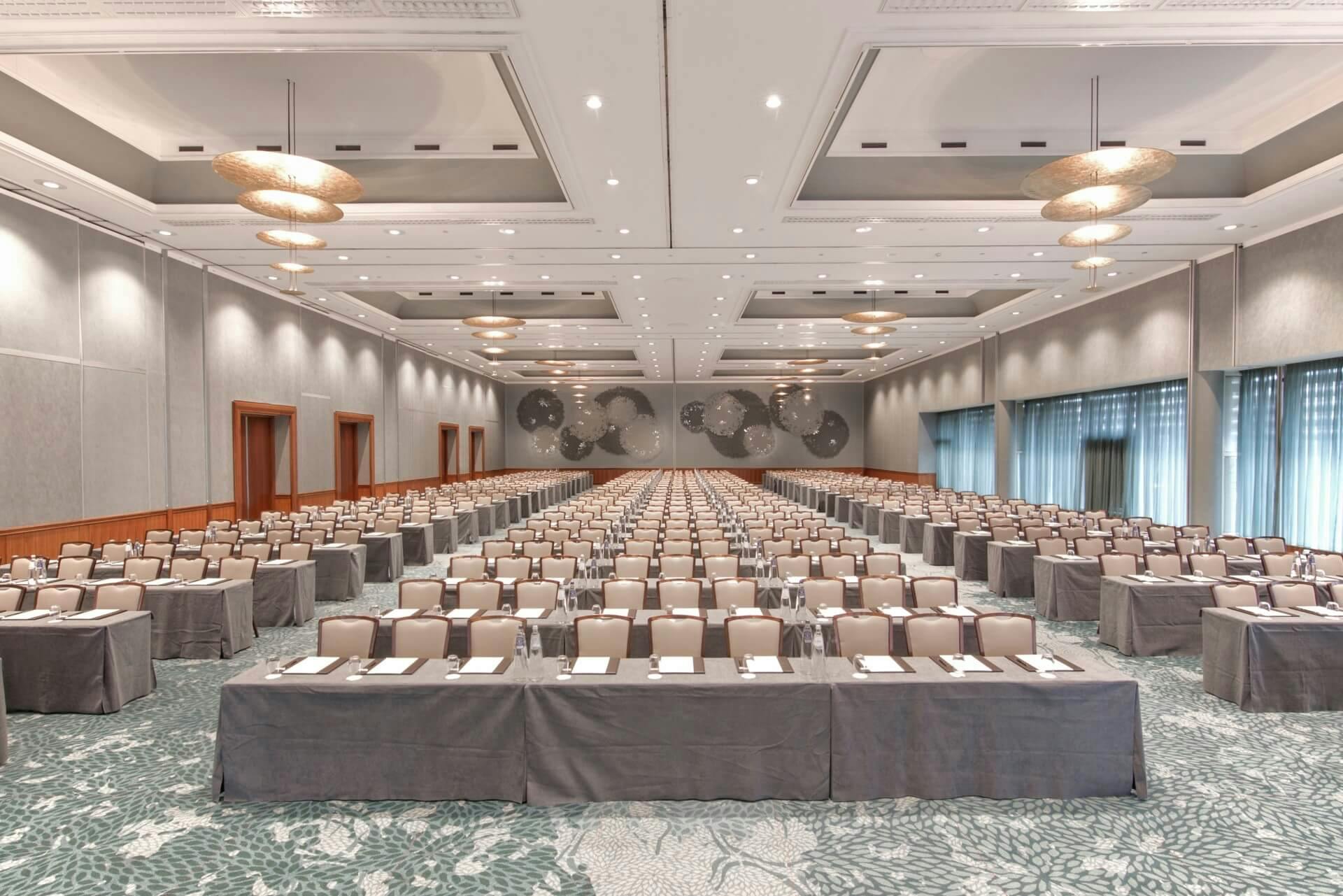 Grand Ballroom at Hotel Okura Amsterdam, spacious conference room for meetings and presentations.