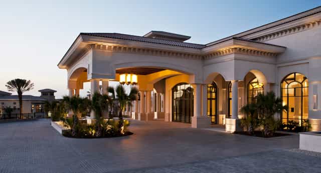 Regal Ballroom entrance at St. Regis Saadiyat Resort, ideal for upscale events and meetings.