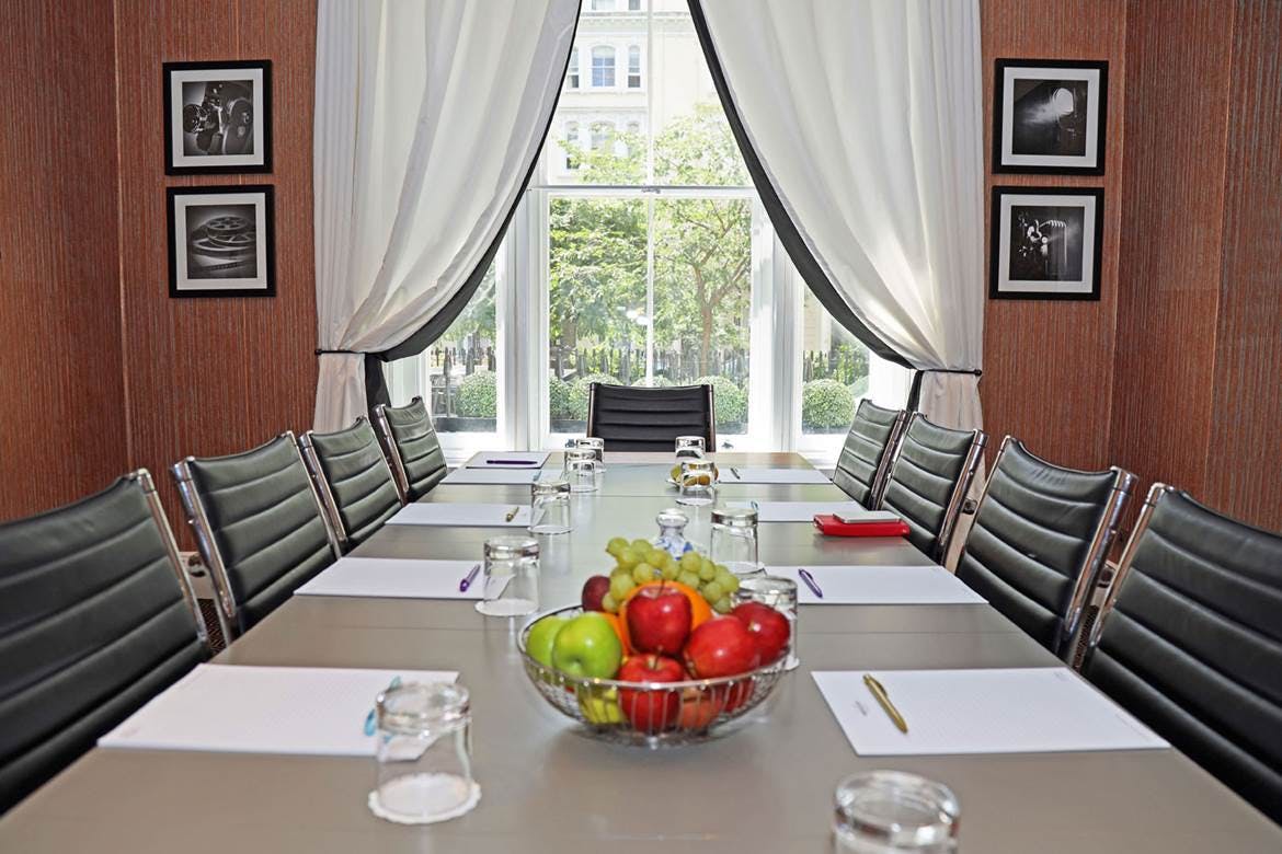 Meeting room at Mercure London Hyde Park Hotel, bright and elegant for productive events.