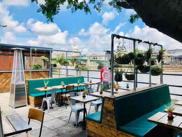 Anchor Bankside outdoor venue with waterfront views for corporate networking and premium receptions.