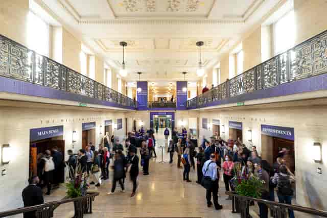 "Crush Hall at University of London: elegant event space for conferences and networking."