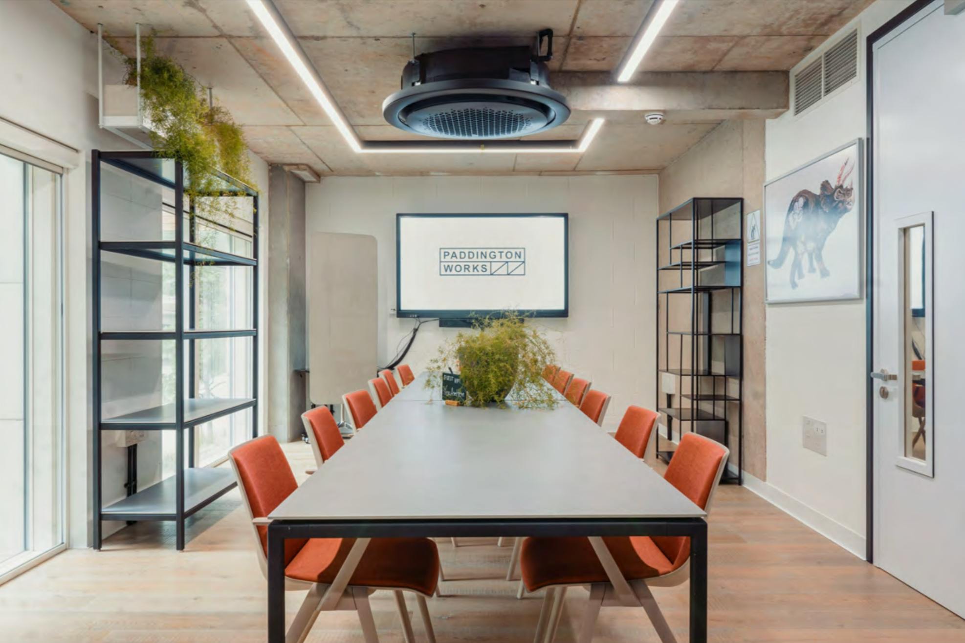 Modern Board Room at Storey Club Paddington Central, ideal for meetings and events.