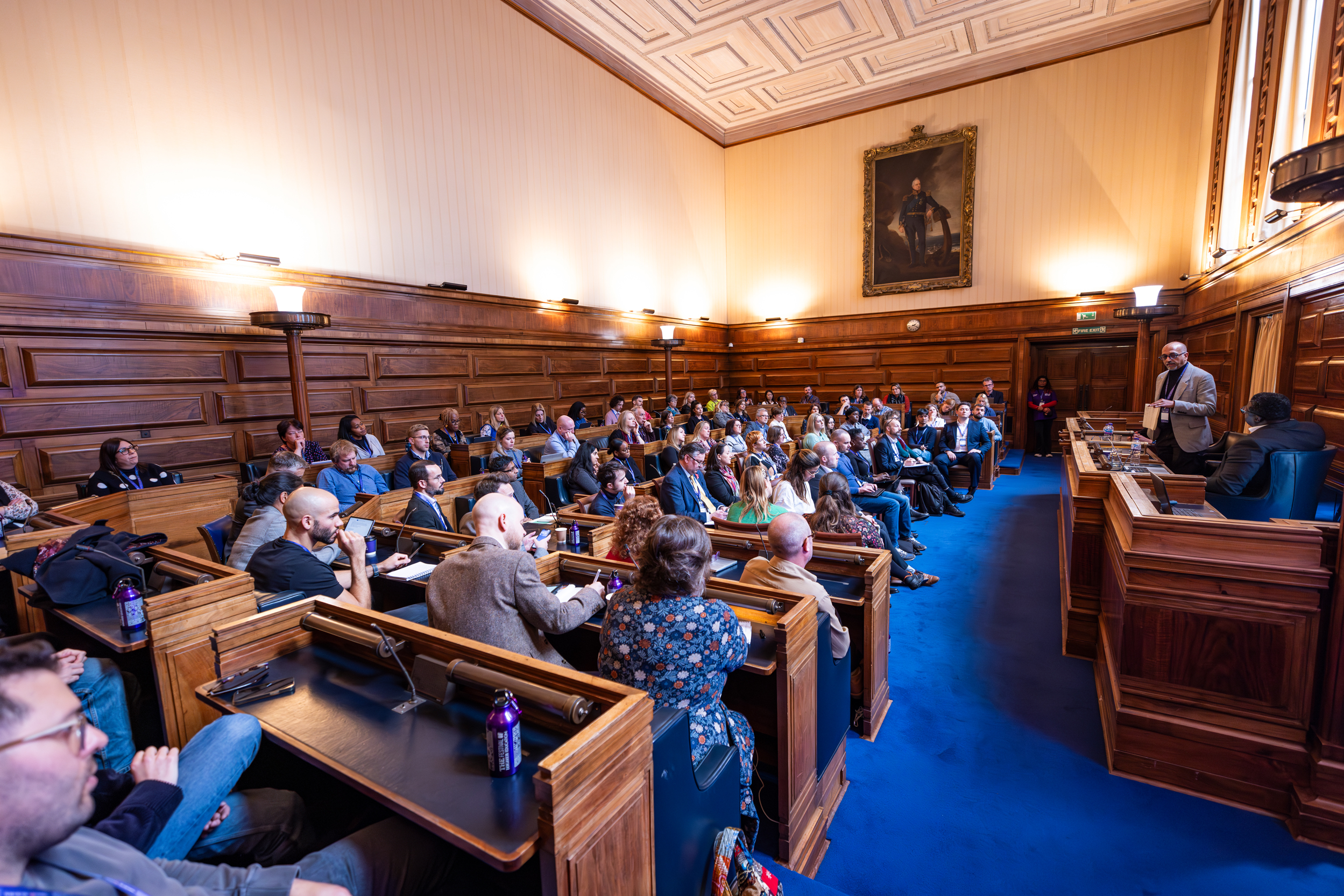 Senate Room at University of London, historic venue for conferences and seminars. - Banner