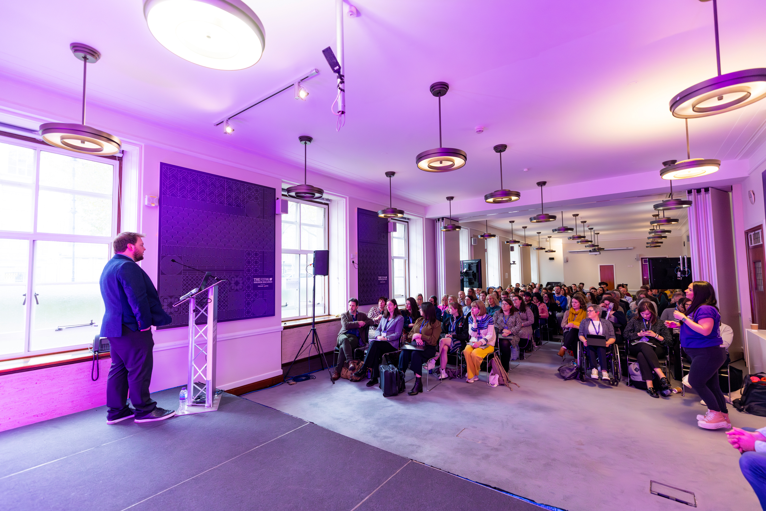 Woburn Suite at University of London, modern event space for presentations and networking. - Banner