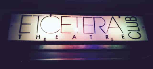 Black Box Theatre sign at Etcetera Theatre, ideal for intimate performances and events.