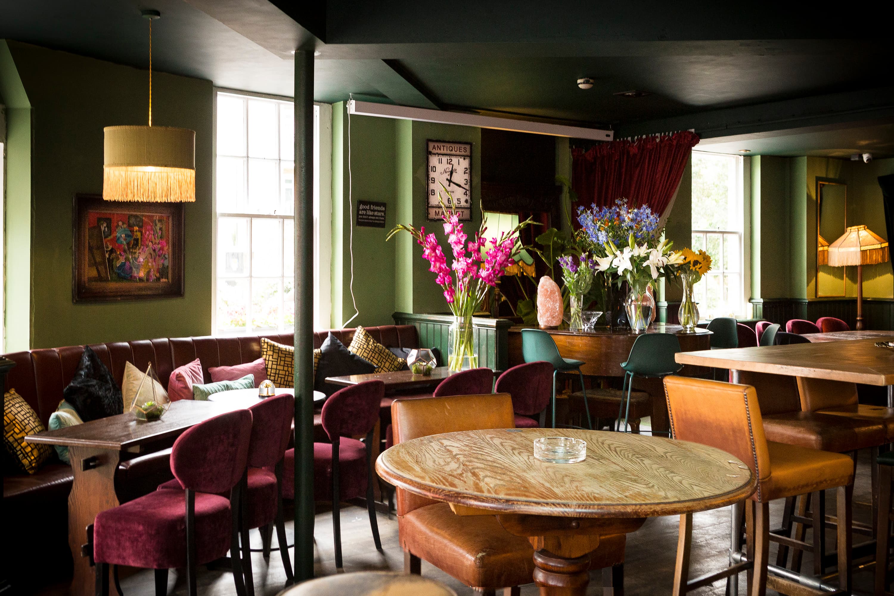 Whole Venue at Biddy Mulligan's Olympia, stylish seating, ideal for networking events. - Banner