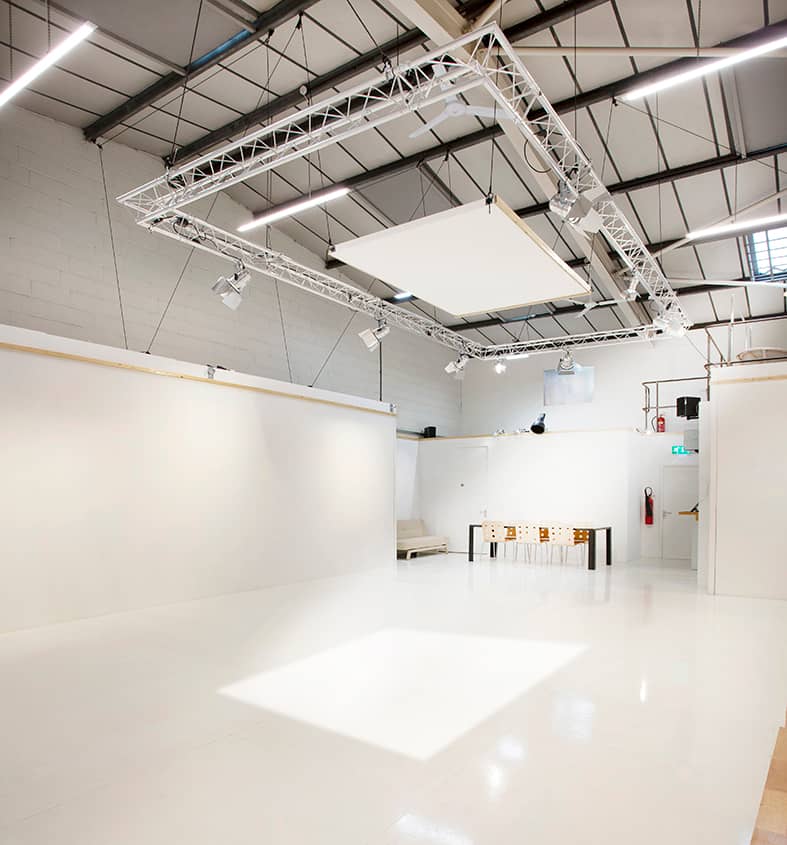 Versatile event space in Des Fildes Hire Studio with polished floor for corporate meetings.