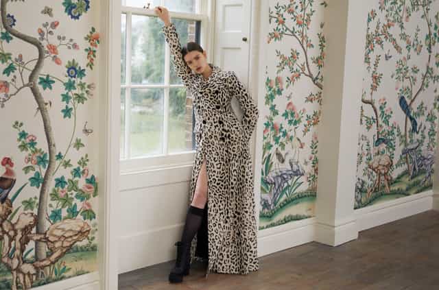 Stylish individual in elegant Upper Drawing Room, ideal for fashion shows and gatherings.