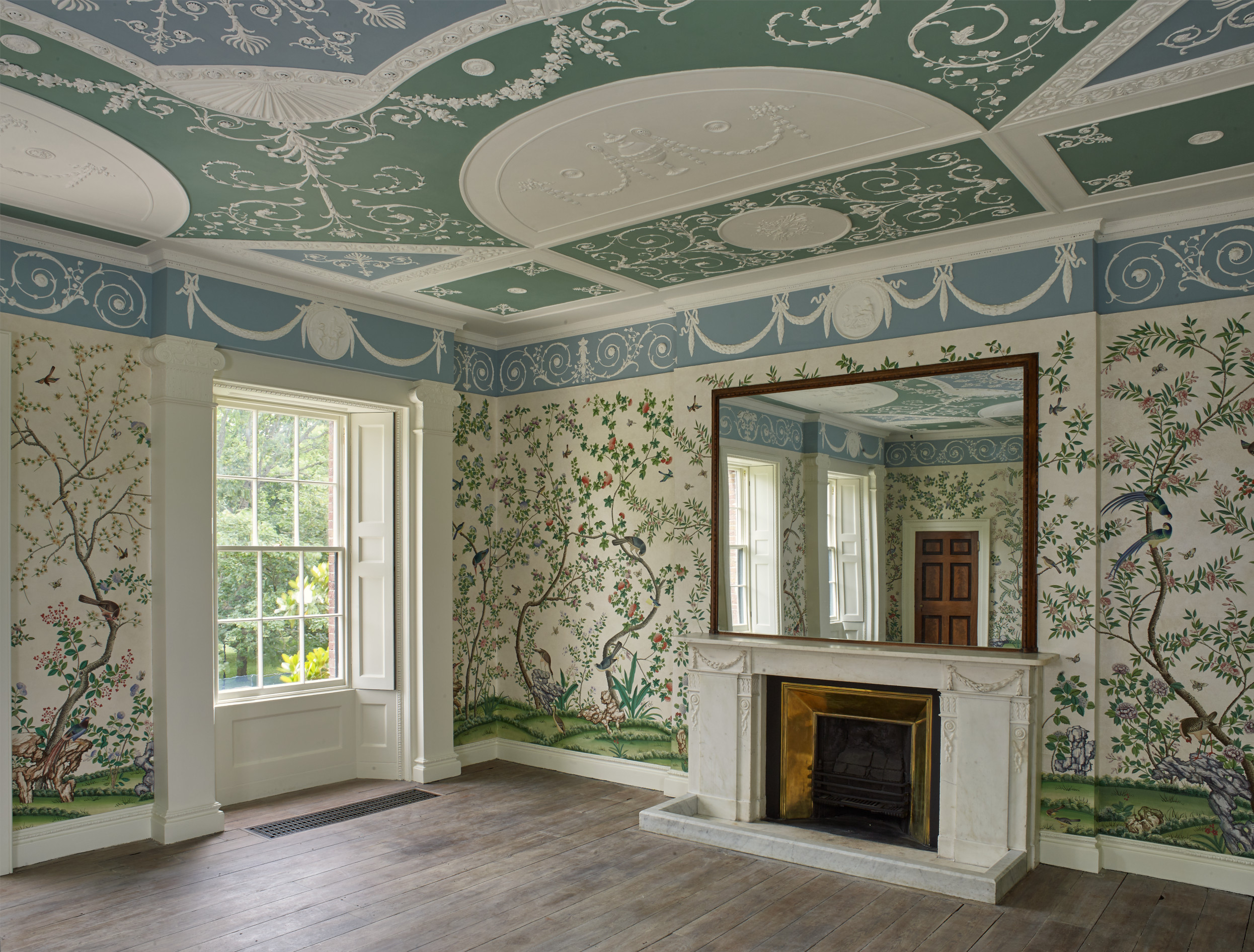 Elegant Upper Drawing Room at Pitzhanger Manor, perfect for upscale events and gatherings.