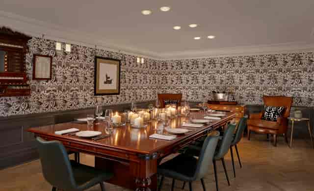 Elegant Billiards Room at Holmes Hotel London, perfect for executive meetings and private events.