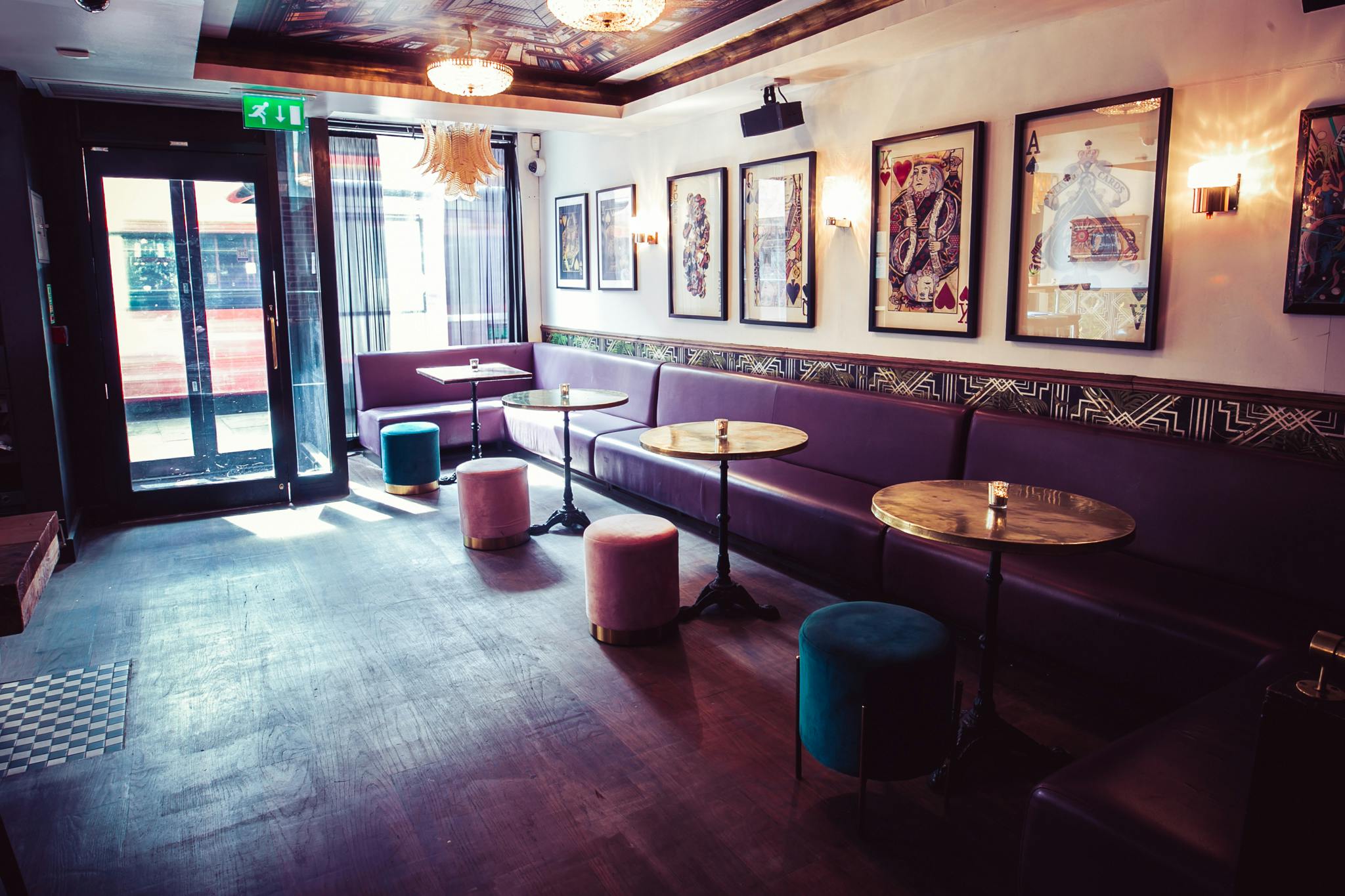 Cozy Front Lounge at Callooh Callay Chelsea, ideal for networking events and meetings.