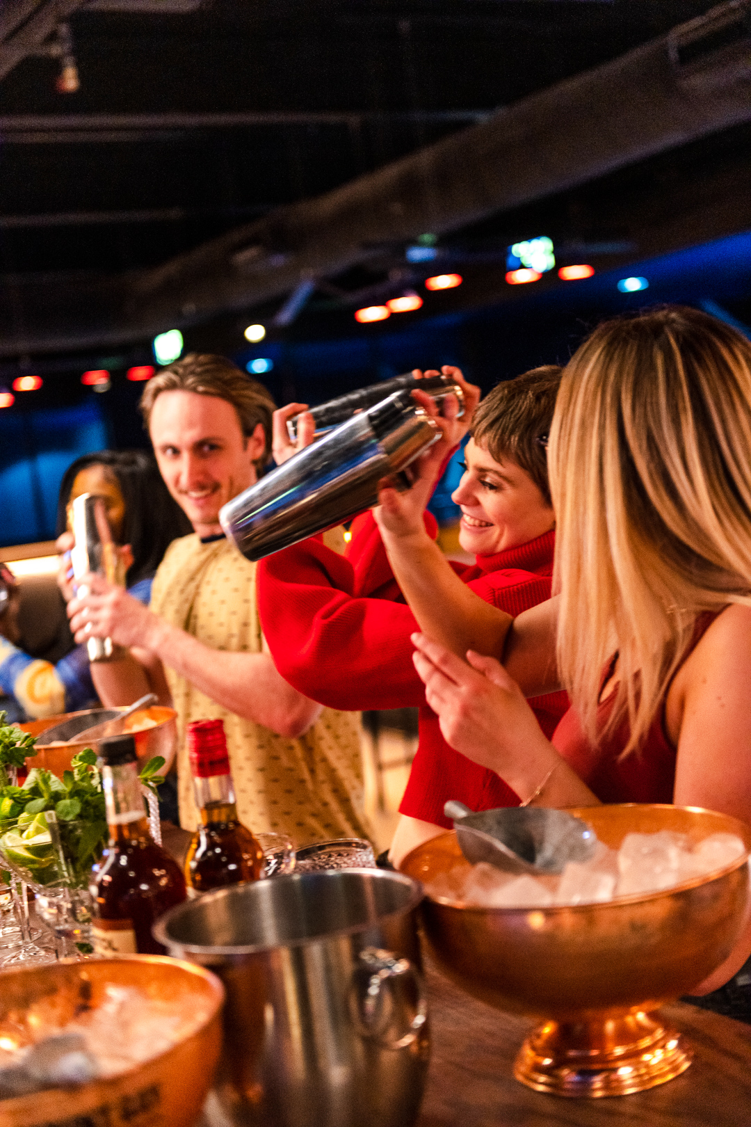 Lively cocktail-making team-building event at Corner Bar, TOCA Social. - Banner