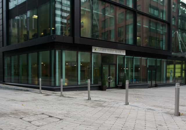 Modern event venue with glass facades for corporate meetings in Pall Mall Medical & Cosmetic.