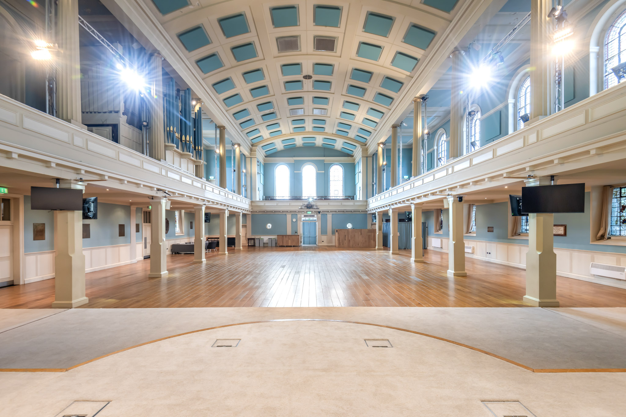 St Mary's Marylebone venue hire, high ceilings, events - Banner