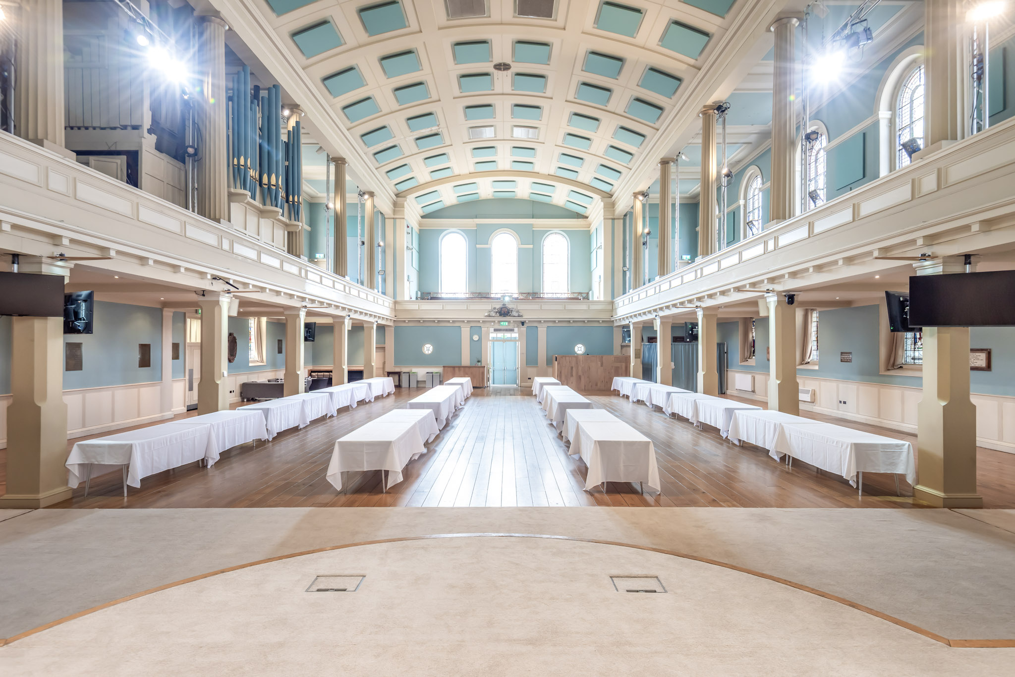 St Mary's Marylebone venue hire, grand, flexible seating, conference, banquet - Banner