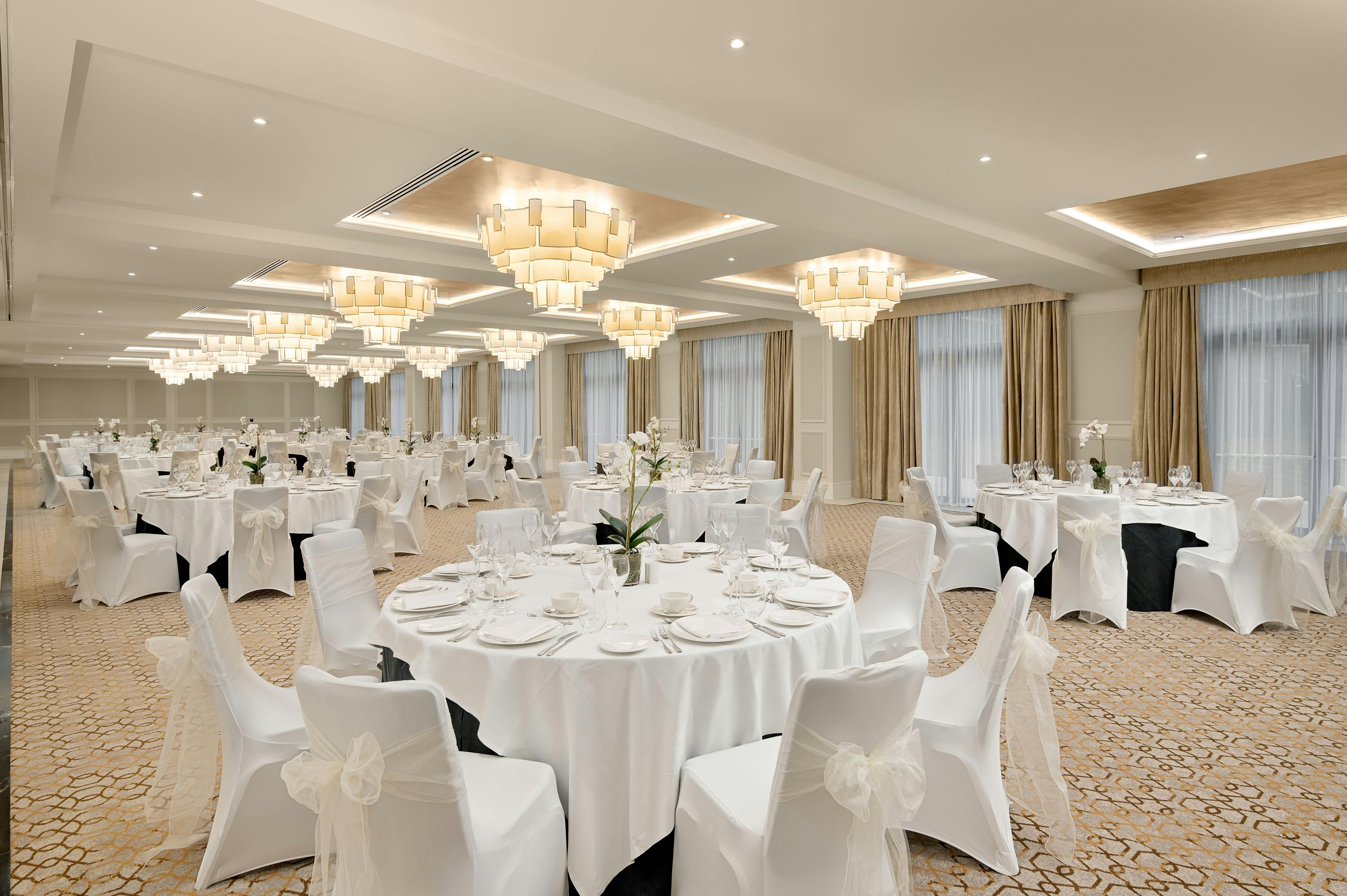 Monarch Suite at Fairmont Windsor Park, elegant event space for weddings and corporate gatherings.