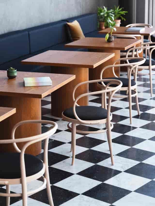 Mid-century modern York Road rooftop terrace for corporate networking and breakout events.