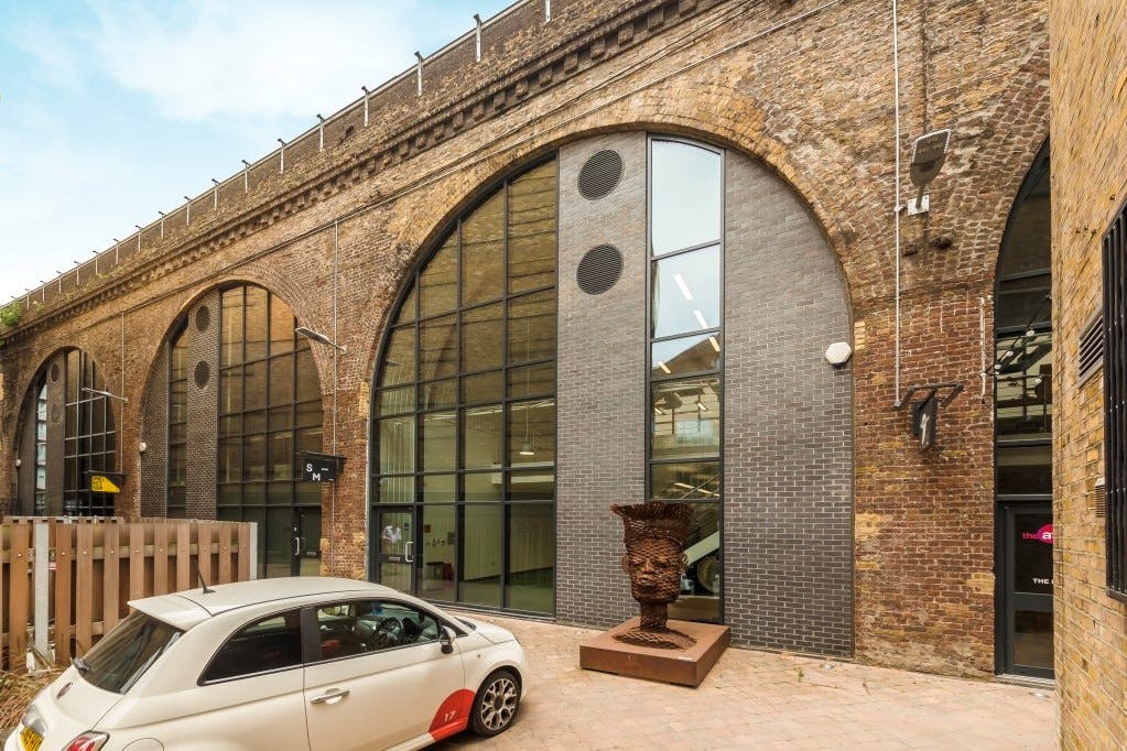 Arch 29 venue with arched windows, ideal for creative events and receptions.