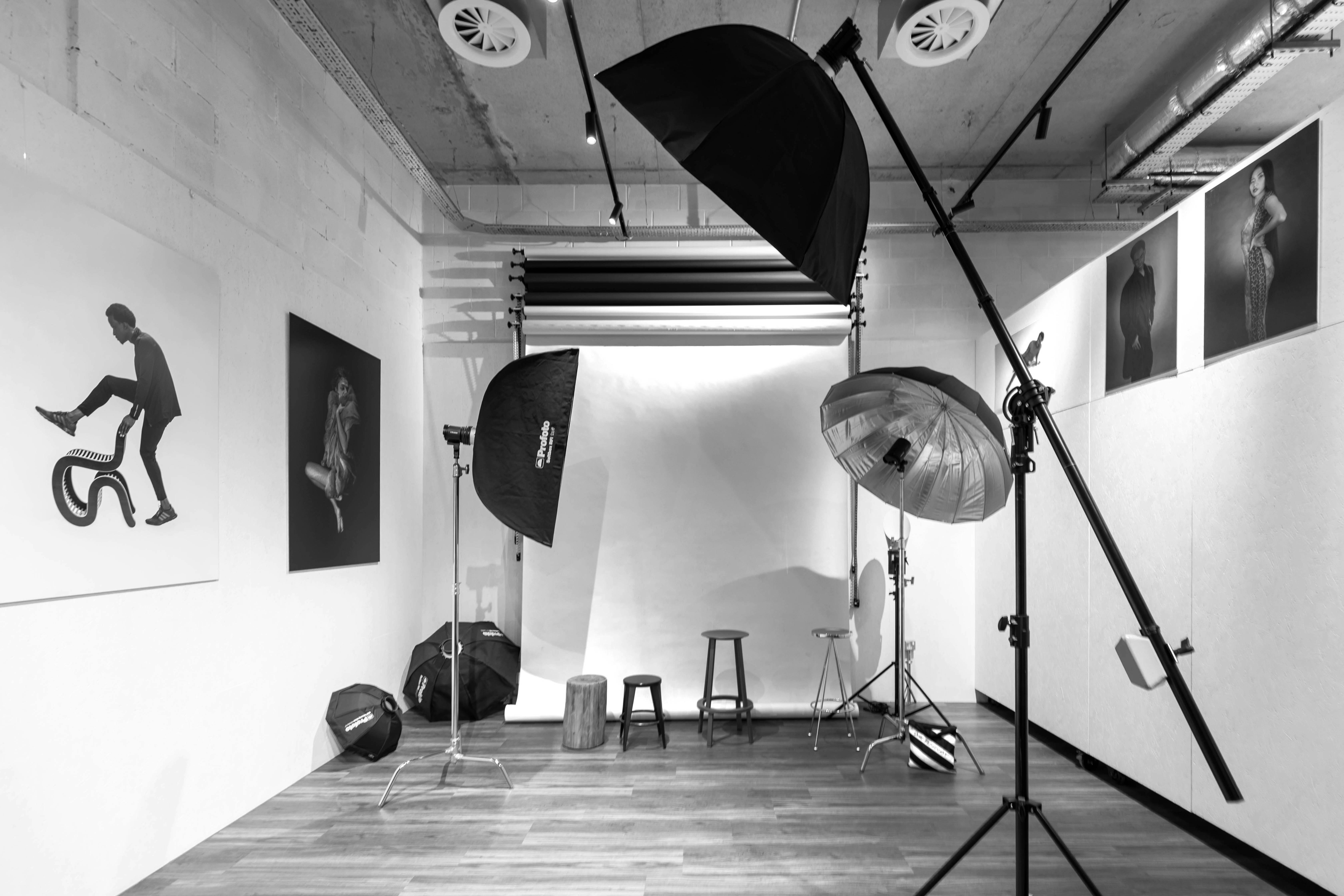 Photography studio in London Lighthouse Gallery, ideal for workshops and product launches.