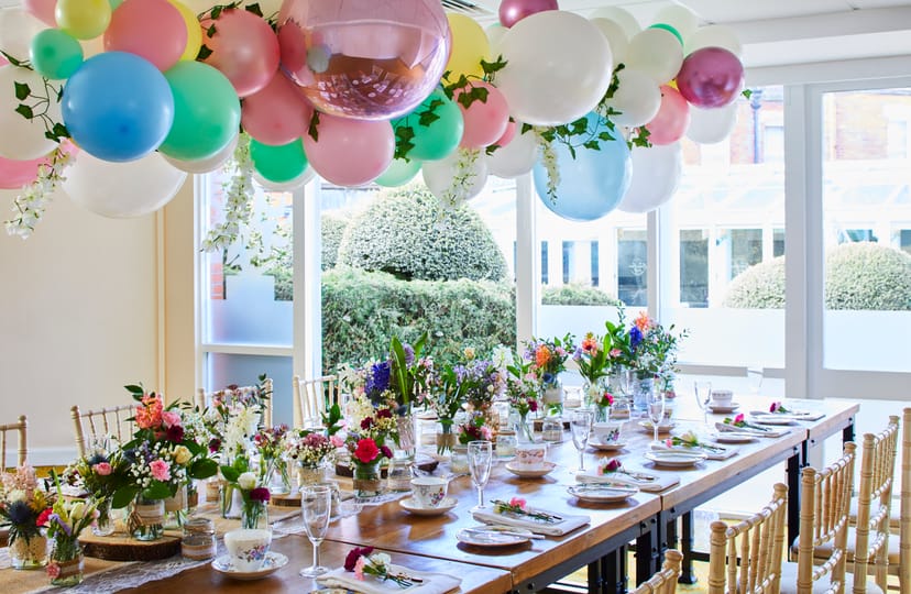 Elegant dining setup in The Orangery, Delta Hotels for celebrations and events.