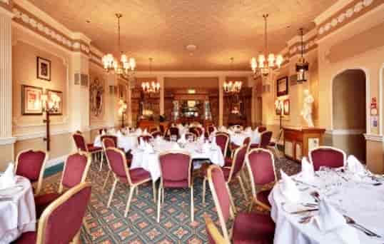 Elegant dining space in Best Western Plough and Harrow for upscale events and gatherings.