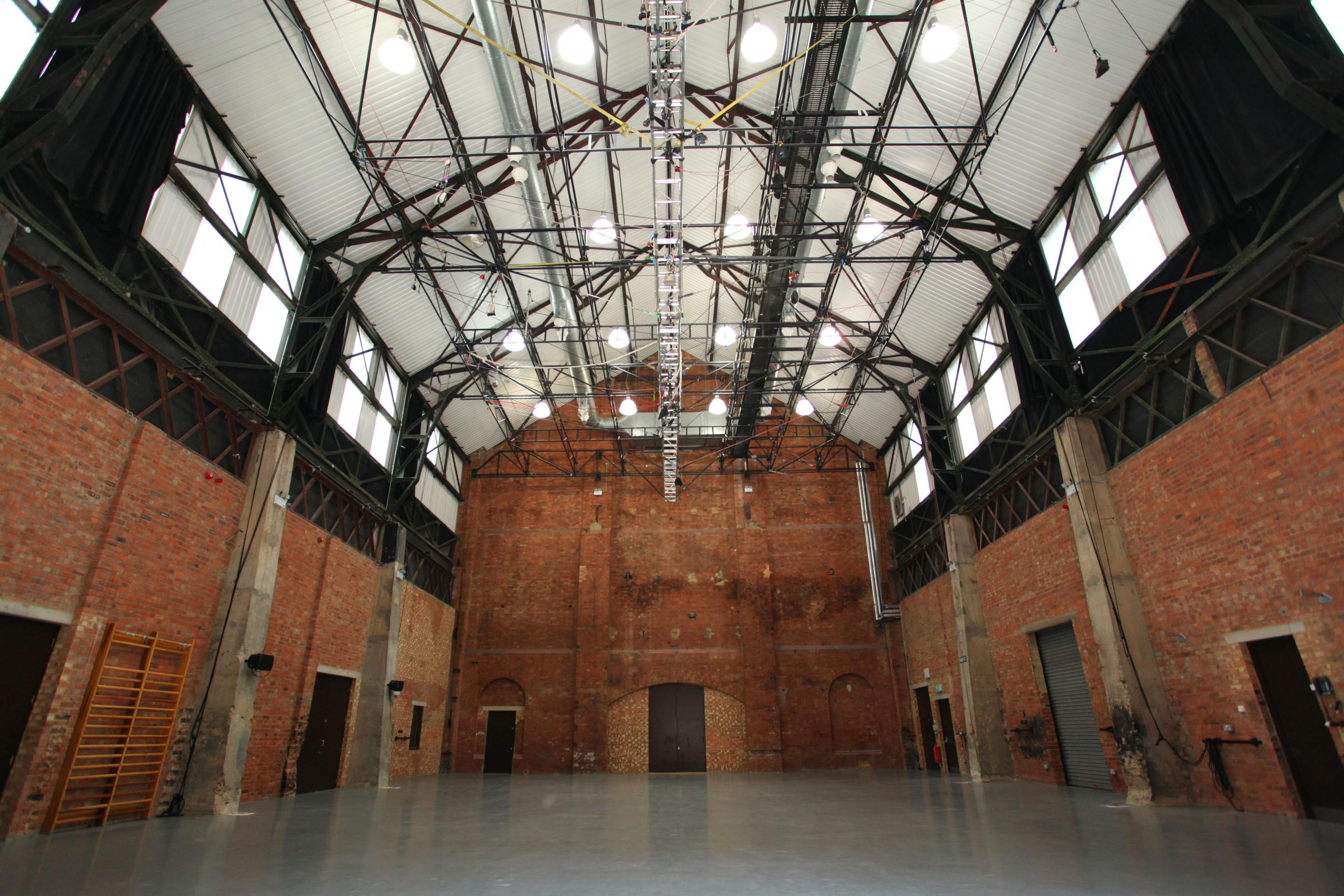 Spacious industrial venue with high ceilings for events in Shoreditch Electric.