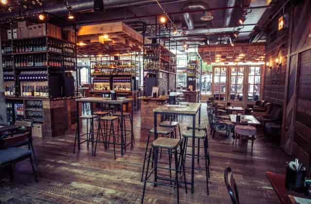 Stylish open-concept venue in Vagabond Victoria for events and gatherings.